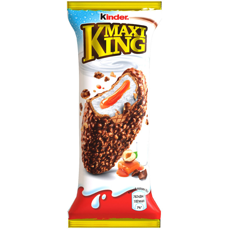 Изображение товара Пирожное Kinder Maxi King орехи-карамель, 35г