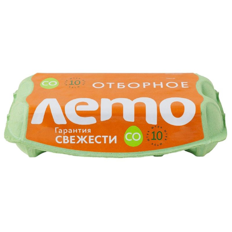 Изображение товара Яйцо куриное Лето пищевое столовое СО 10 шт высокого качества