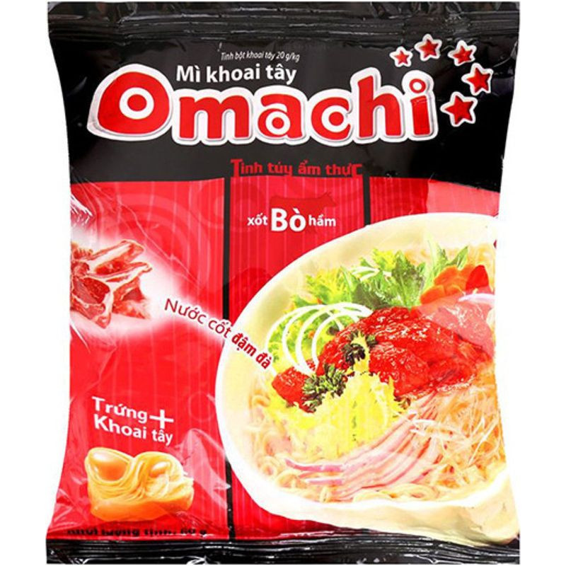 Изображение товара Лапша Omachi со вкусом говядины 79 г быстрого приготовления
