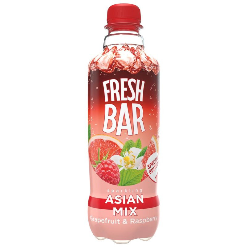 Изображение товара Газированный напиток Fresh Bar Asian Mix 480мл освежающий фруктовый вкус