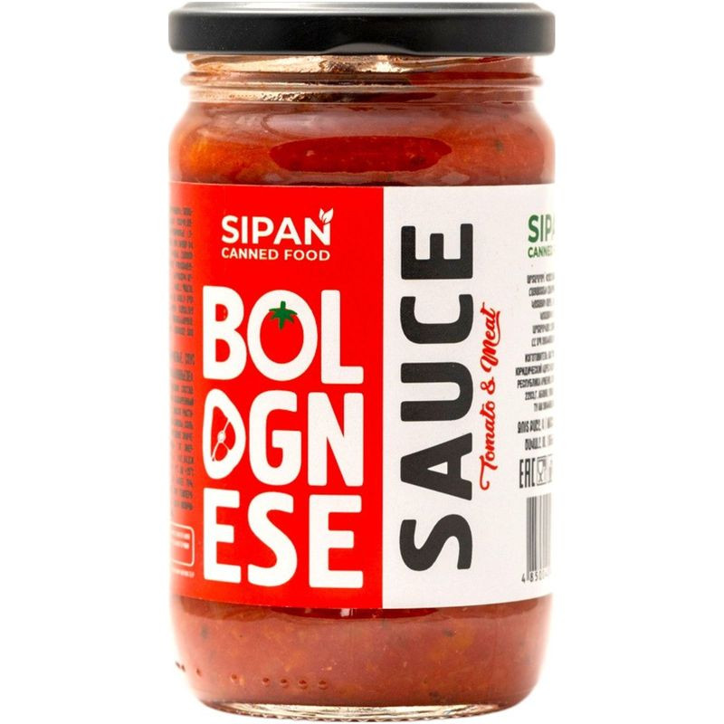 Изображение товара Соус Болоньезе томатный Sipan 350мл для пасты и итальянских блюд