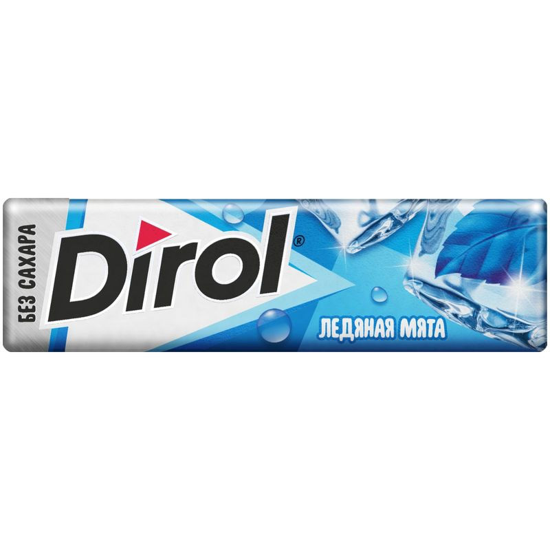 Изображение товара Жевательная резинка Dirol Ледяная мята без сахара, 13.6г