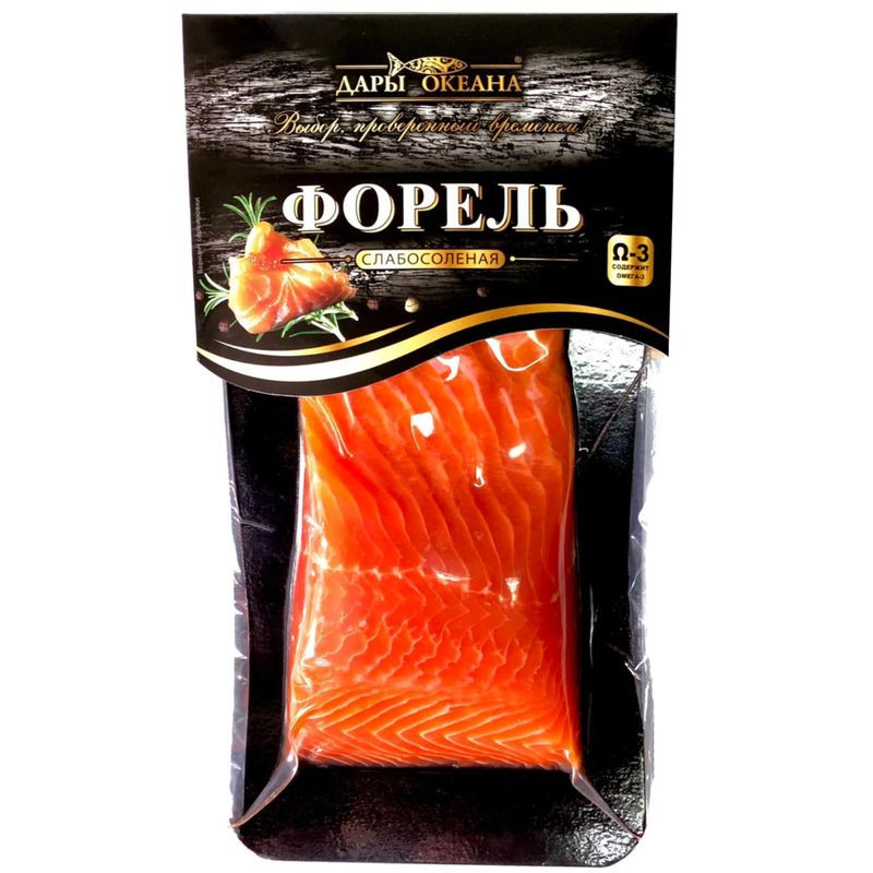 Изображение товара Форель радужная слабосоленая филе-кусок с кожей 180г