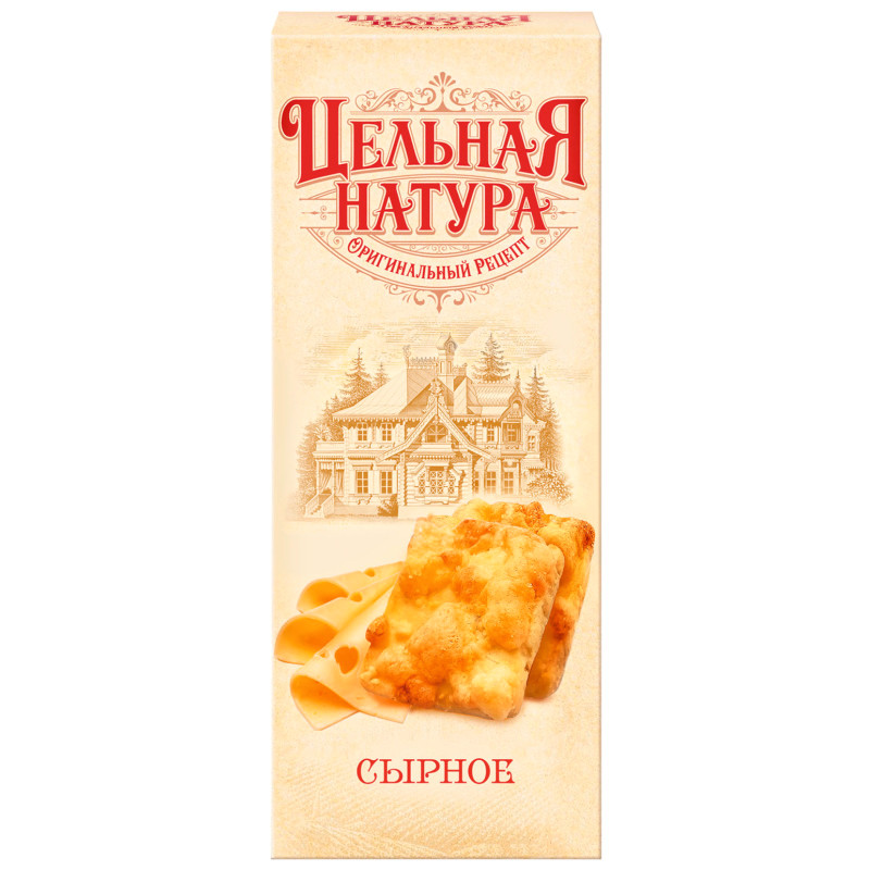 Изображение товара Печенье Цельная Натура сырное сдобное, 145г