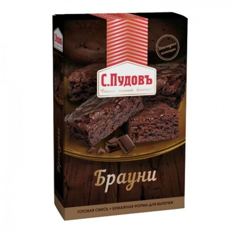 Изображение товара Смесь для выпечки С. Пудовъ Брауни 350 г - шоколадный десерт быстро и просто