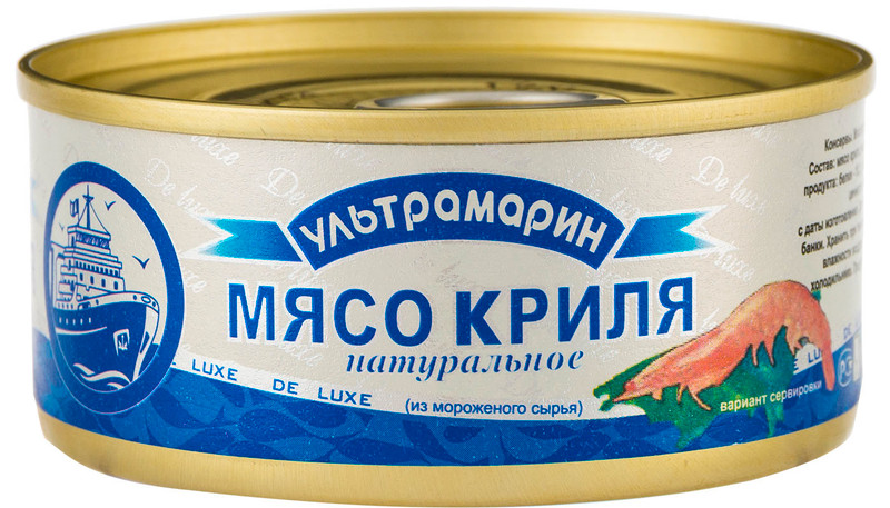Изображение товара Мясо криля Ультрамарин натуральное, 105г