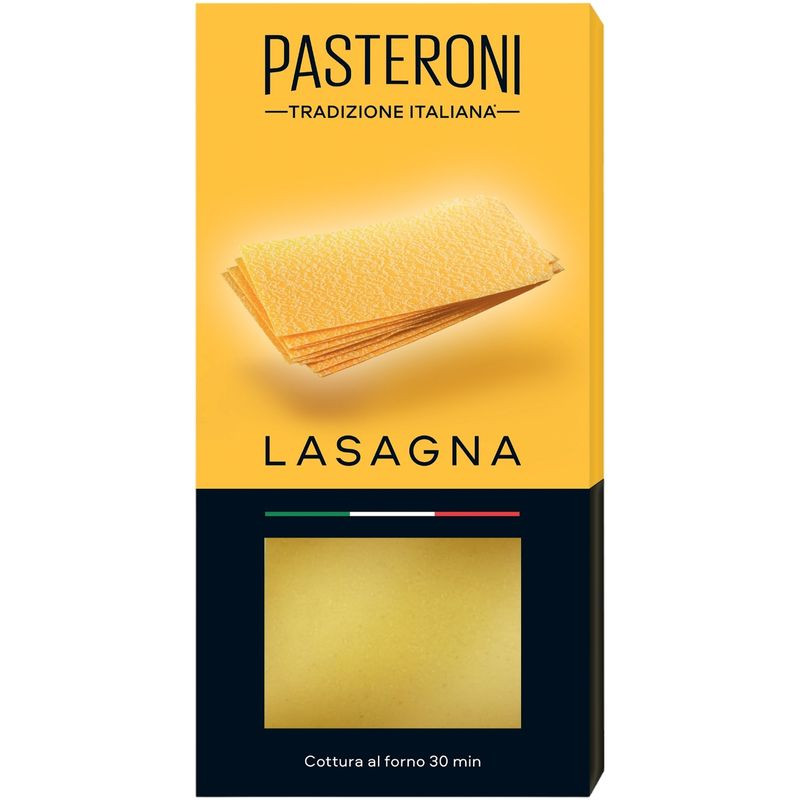 Изображение товара Макароны Pasteroni Лазанья Классическая 250 г для итальянской лазаньи
