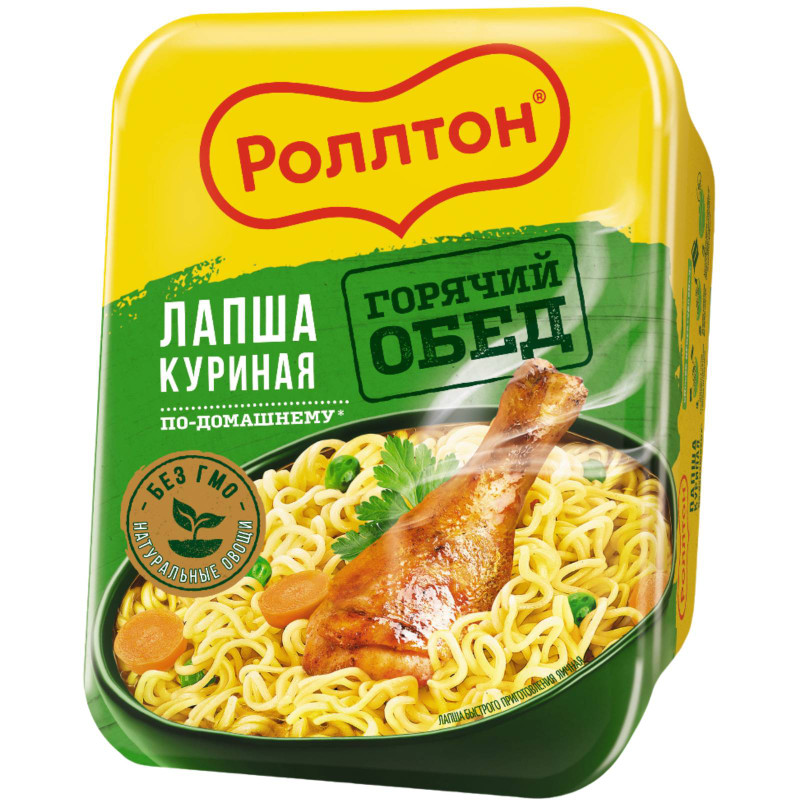 Изображение товара Лапша яичная Роллтон Куриная по-домашнему быстрого приготовления, 90г