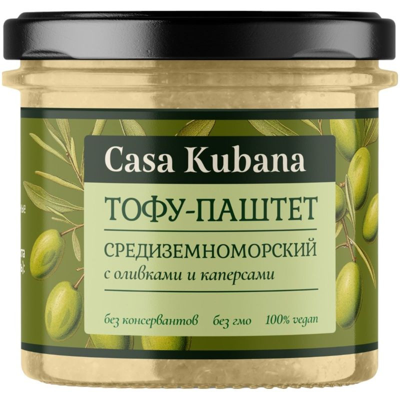 Изображение товара Тофу-паштет Casa Kubana Средиземноморский 90г натуральный вкус