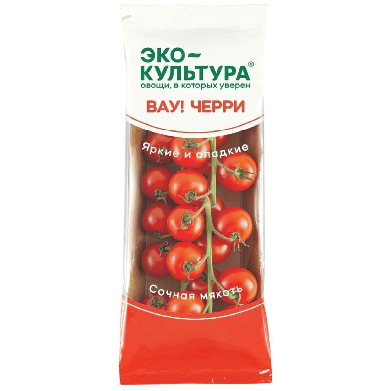 Изображение товара Томаты Черри Эко-Культура вау! красные на ветке 200г свежие овощи