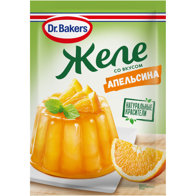 Изображение товара Желе Dr.Bakers сухое вкус апельсина, 45г