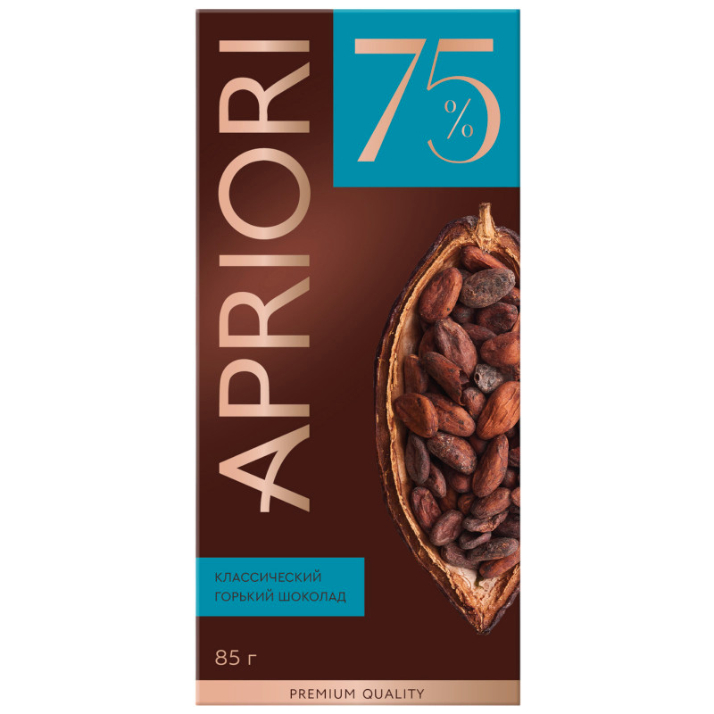 Изображение товара Шоколад Apriori горький 75% какао, 85г