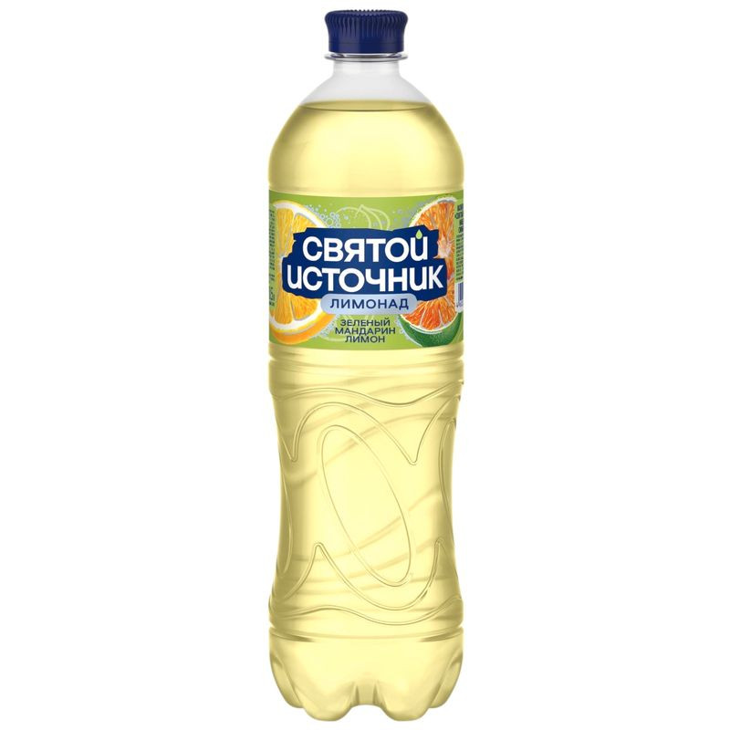 Изображение товара Лимонад Святой Источник со вкусом мандарина и лимона 1л газированный напиток