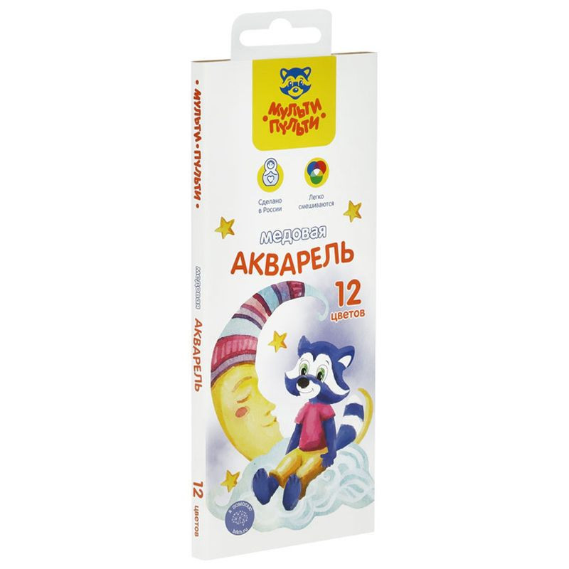 Изображение товара Краски Мульти-Пульти Енот в сказке акварельные 12 цветов