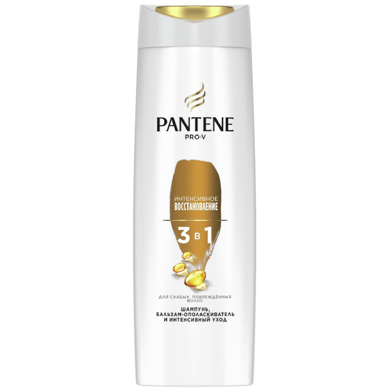 Изображение товара Шампунь-бальзам-ополаскиватель Pantene Pro-V интенсивное восстановление 3в1, 360мл