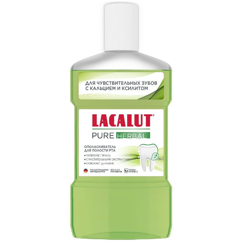 Изображение товара Ополаскиватель для полости рта Lacalut Pure Herbal 475мл