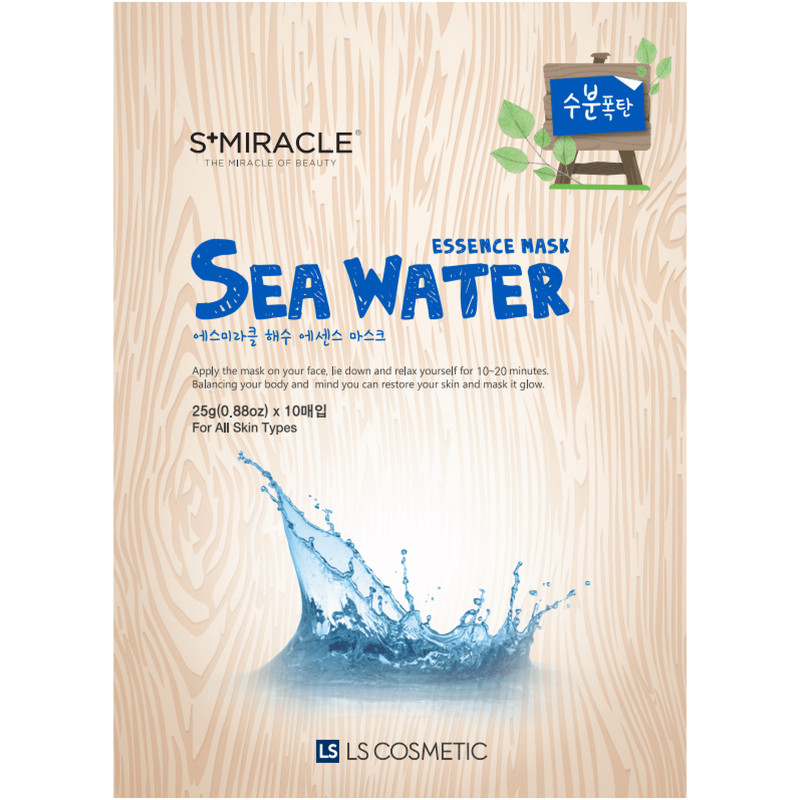 Изображение товара Маска S+Miracle Sea Water Essence Mask с морской водой тканевая для лица, 25мл