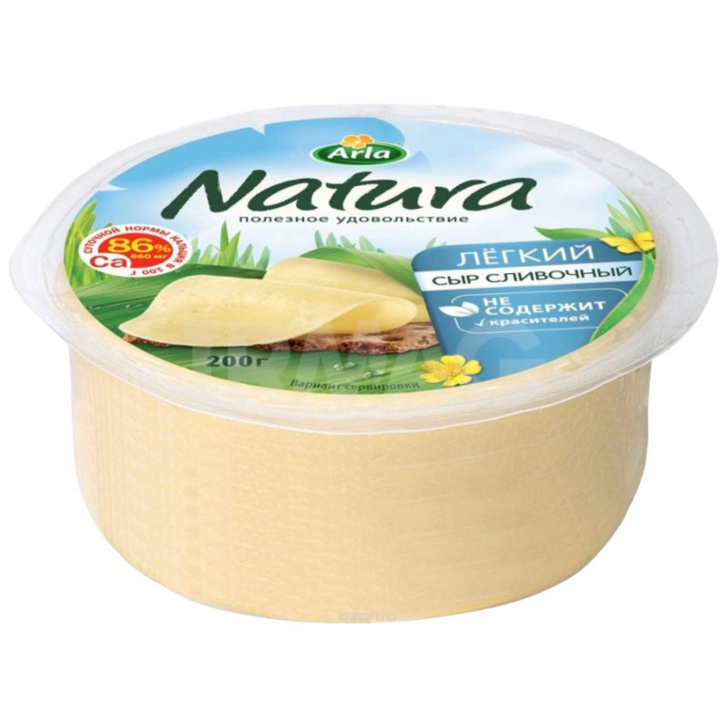 Изображение товара Сыр Natura Сливочный легкий 16%, 200г