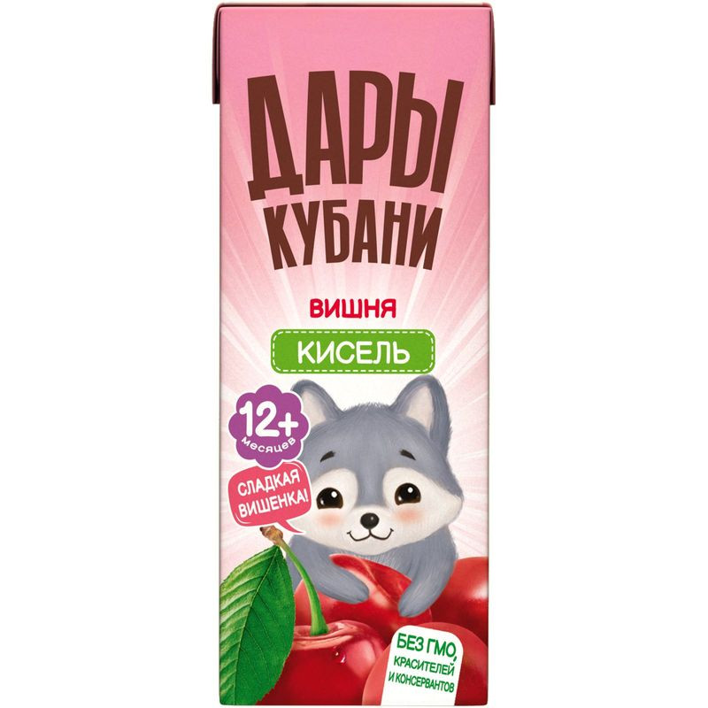 Изображение товара Кисель Дары Кубани вишневый, 200мл