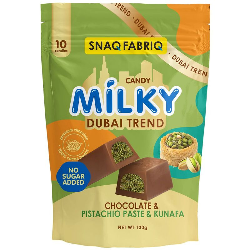 Изображение товара Молочный шоколад Snaq Fabriq с фисташковой пастой и тестом 130г