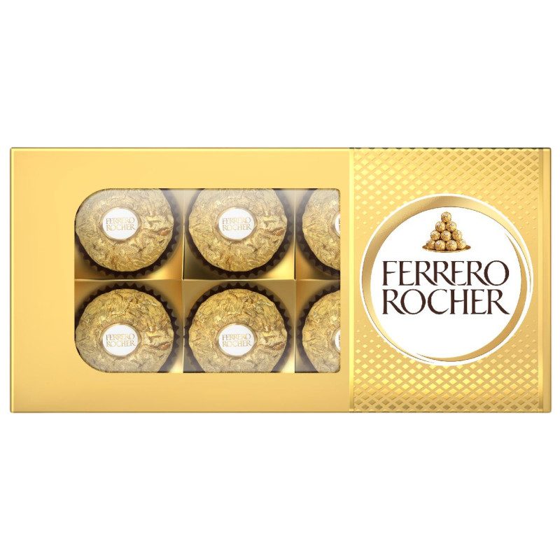 Изображение товара Конфеты Ferrero Rocher молочный шоколад и лесной орех-Весна, 75г