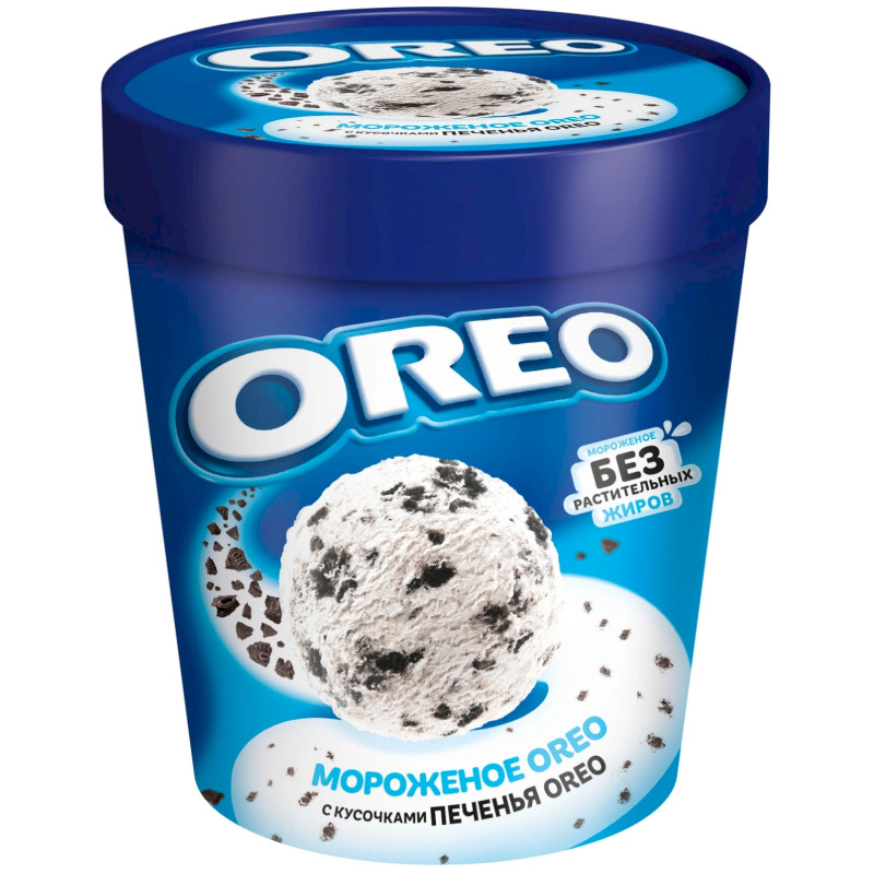 Изображение товара Мороженое Oreo сливочное с дробленым печеньем 8%, 263г