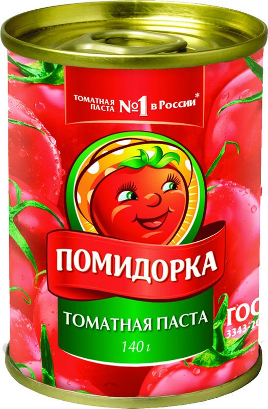 Томатная паста Помидорка, 140г - купить с доставкой в Москве в Перекрёстке - 4609