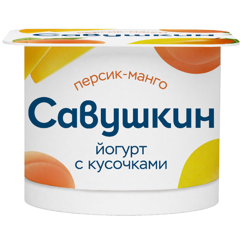 Изображение товара Йогурт Савушкин персик-манго 2%, 120г