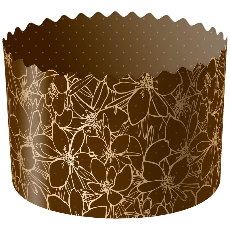 Изображение товара Набор пасхальных форм для кулича бумажные 90x90мм 4 шт Домашняя Кухня