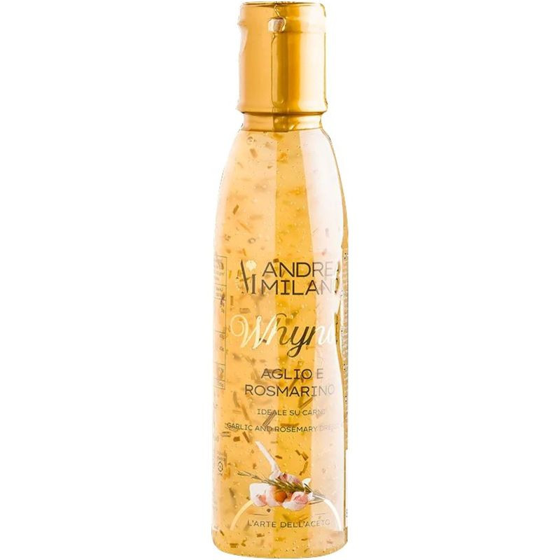 Изображение товара Соус Andrea Milano винный уксус с чесноком и розмарином 150 мл
