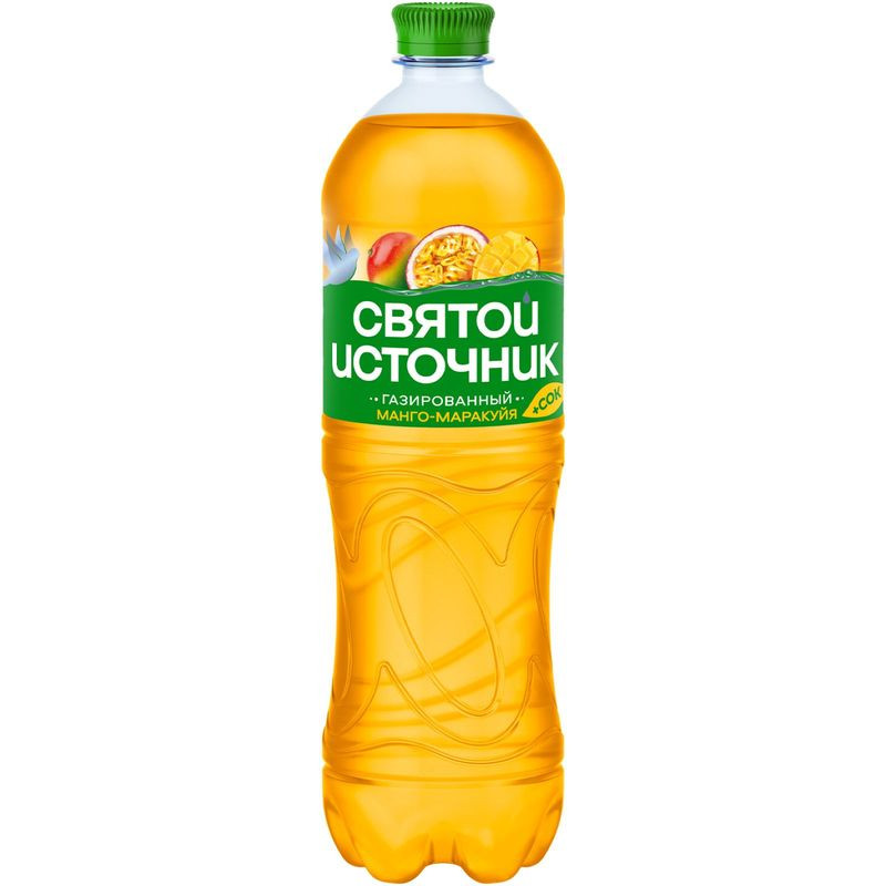 Изображение товара Газированный напиток Святой Источник Вода+Сок манго-маракуйя 1л