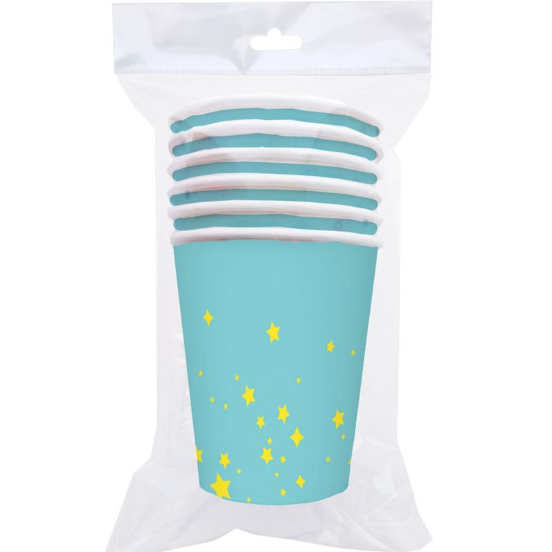 Изображение товара Одноразовые картонные стаканы Маркет Home в ассортименте, 6шт