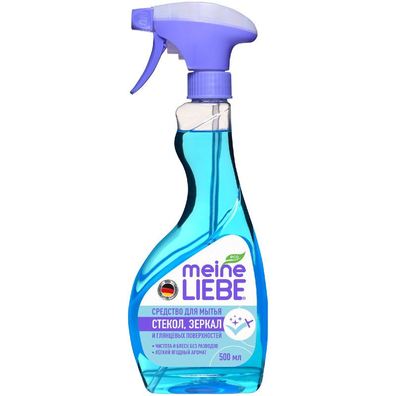 Изображение товара Средство Meine Liebe для мытья стекол зеркал и пластика 500 мл