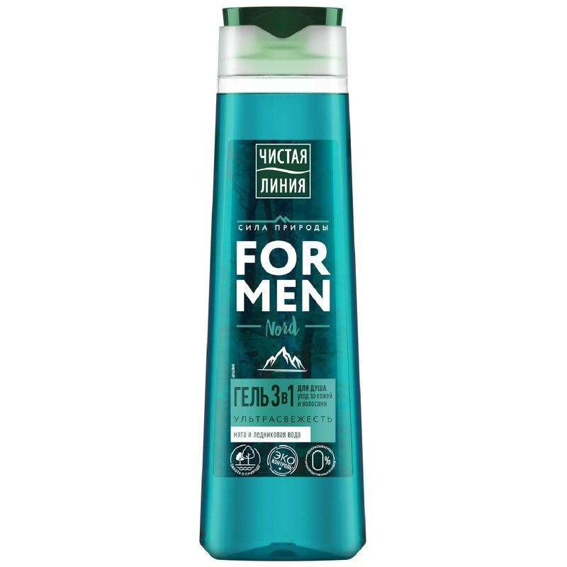 Изображение товара Гель для душа Чистая Линия 3в1 400 мл для всех типов кожи