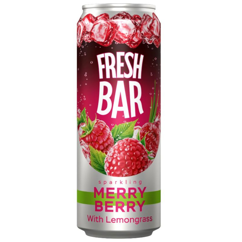 Изображение товара Газированный напиток Fresh Bar Merry Berry 450 мл - освежающий ягодный вкус