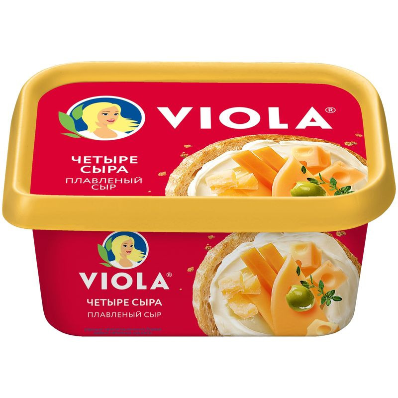 Изображение товара Плавленый сыр Viola Четыре Сыра 50% 400 г натуральный продукт