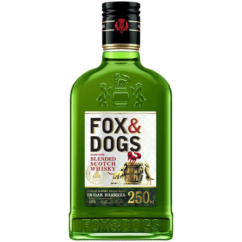 Изображение товара Виски Fox&Dogs купажированный 40% 250 мл высокое качество баланса вкуса