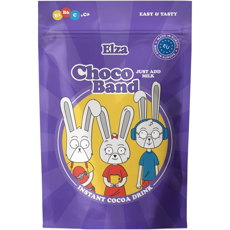 Изображение товара Какао Elza Choco Band с витаминами и кальцием 200г