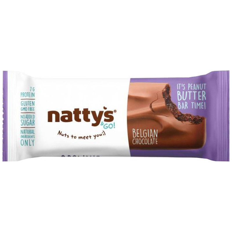 Изображение товара Батончик Nattys&Go Brownie шоколадный с арахисовой пастой и какао, 45гр