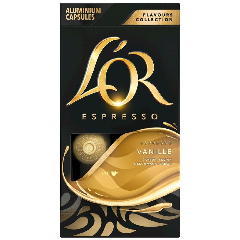 Изображение товара Кофе в капсулах Lor Espresso Ваниль 10x5.2г натуральный жареный молотый с ароматом ванили