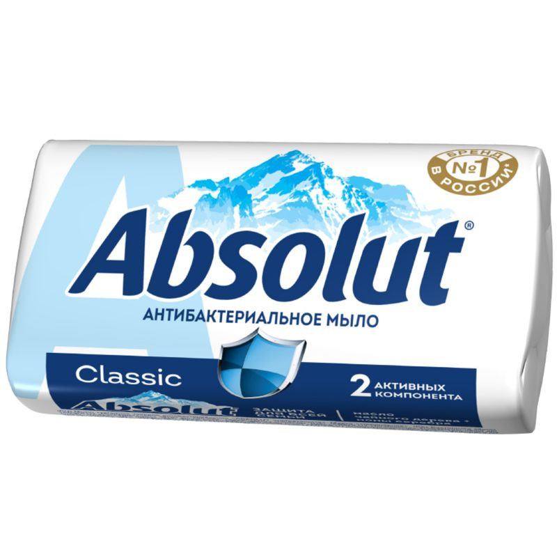 Изображение товара Антибактериальное твёрдое мыло Absolut 90г для всей семьи