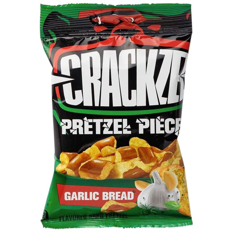Изображение товара Мини-крендели Crackzel с чесноком 65г - вкусная закуска с ароматом чеснока