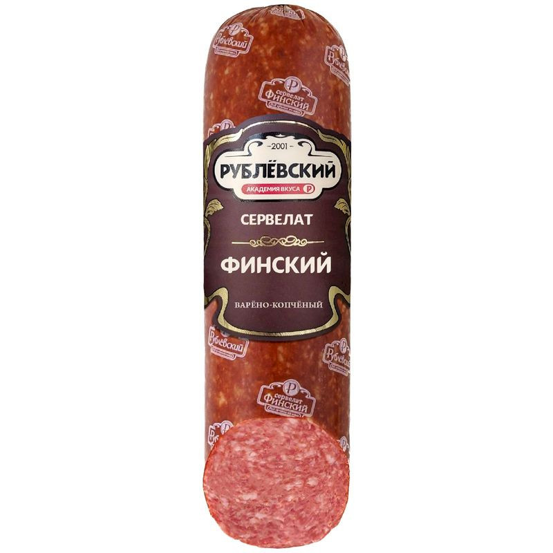 Изображение товара Рублевский сервелат финский варено-копчёный 300г натуралная колбаса