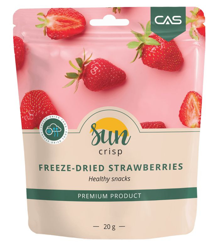 Изображение товара Сублимированная клубника Sun Crisp 20 г натуральный вкус и аромата