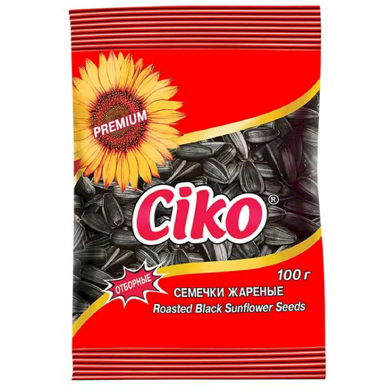 Изображение товара Семена подсолнечника Ciko чёрные жареные, 100г