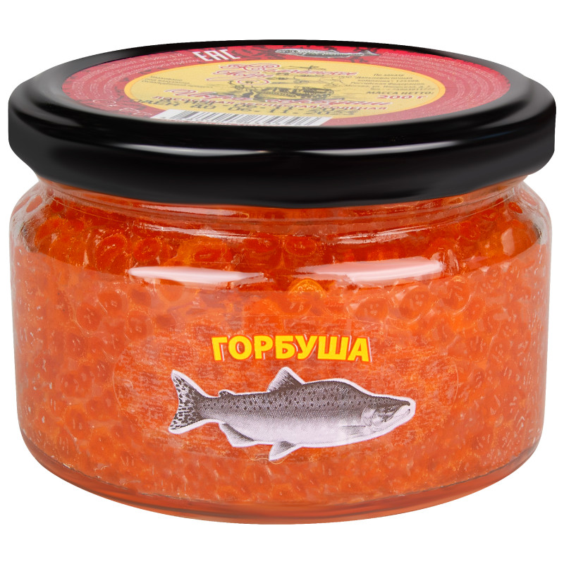 Изображение товара Икра горбуши Камчатское море зернистая солёная, 200г