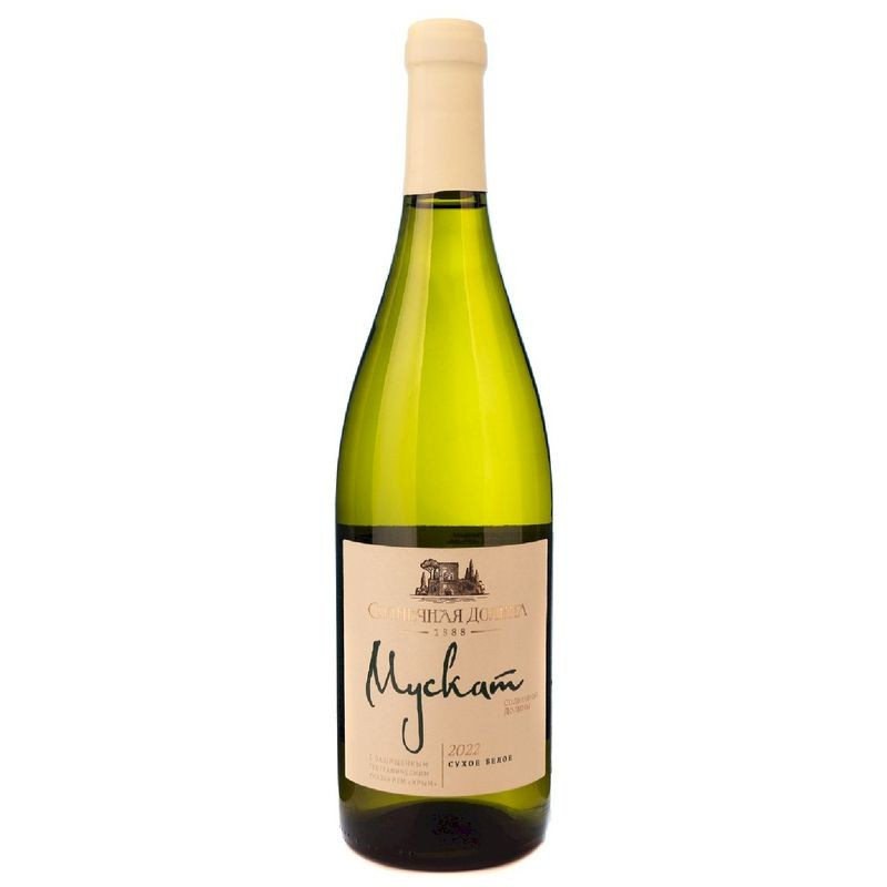 Изображение товара Вино Солнечная Долина Мускат белое сухое 12.5% 750 мл