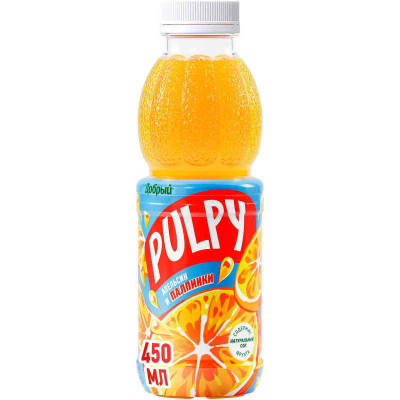 Изображение товара Напиток сокосодержащий Pulpy Апельсин, 450мл
