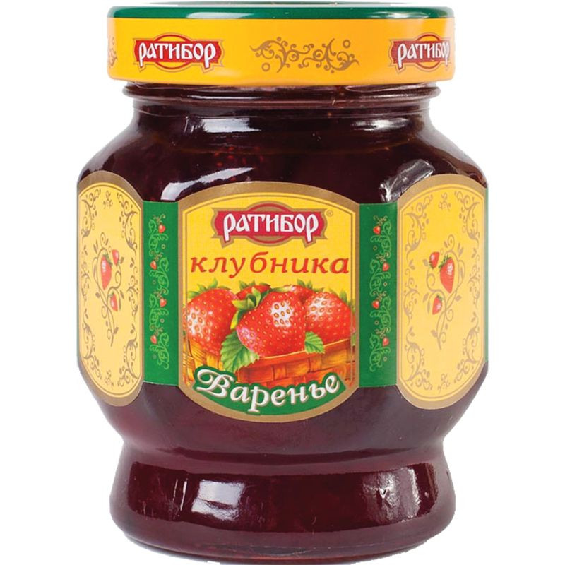 Изображение товара Варенье Ратибор Клубника 350г - натуральный вкус лета