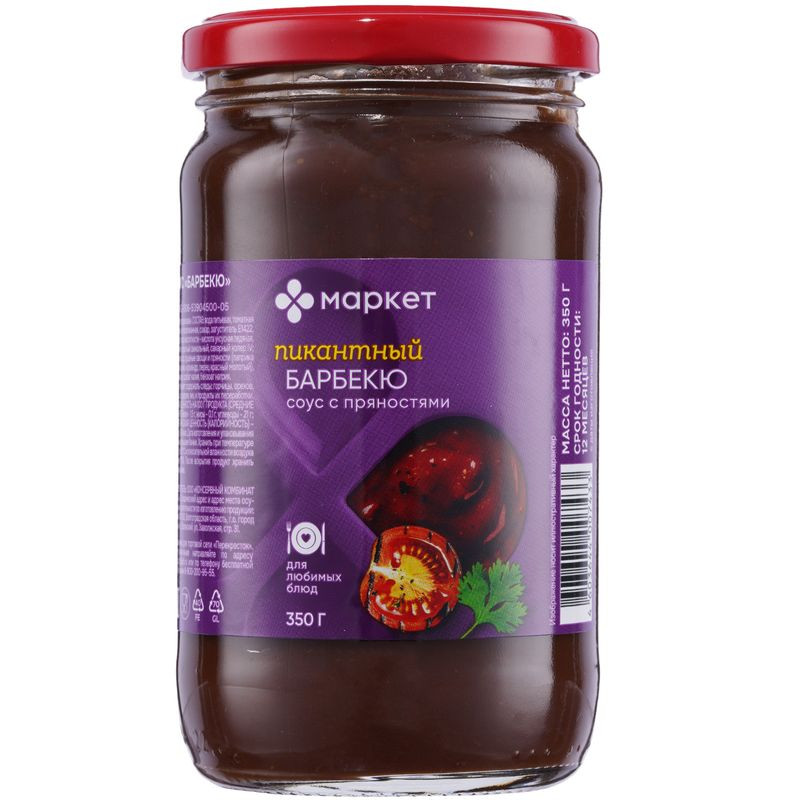 Изображение товара Соус Барбекю с пряностями Маркет 350г для мяса и гриля